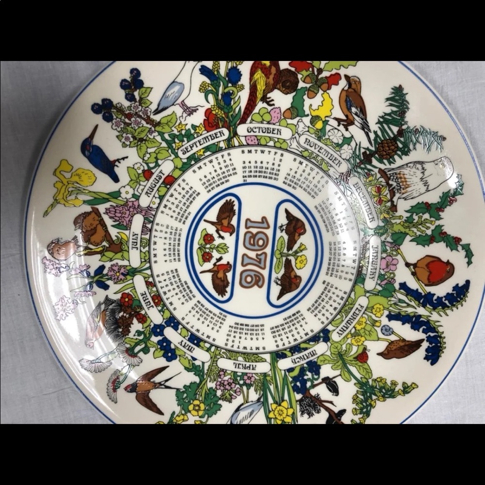 Wedgewood Vintage 1976 “Robin” Plate - Picture 2 of 4
